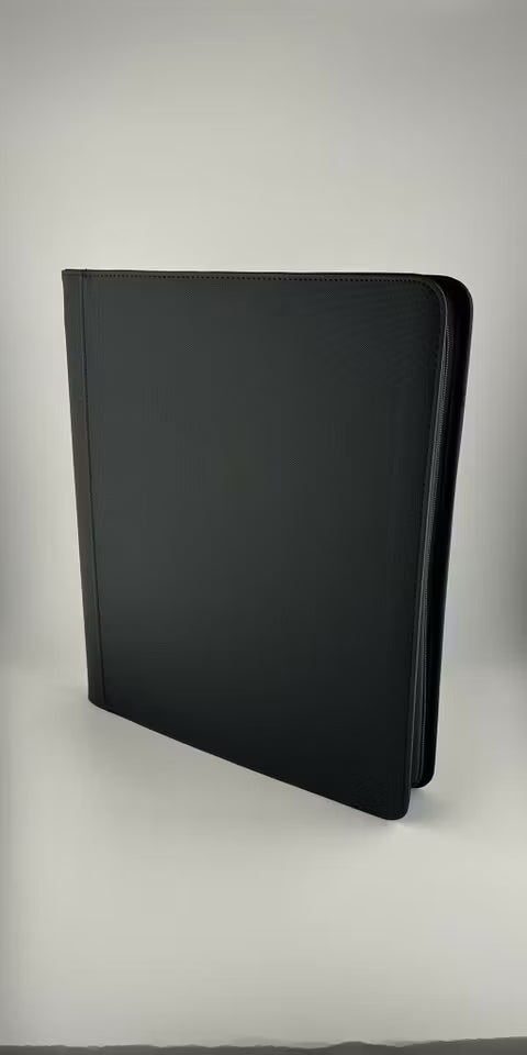 Svart Toploader 9-pocket zip-binder för 252 kort