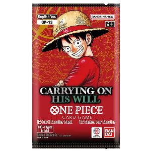 One Piece Carrying on His Will OP-13 Booster Pack (Engelskt) - RIP N SHIP (Öppnas LIVE)